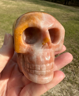Orange Jade Skull #10