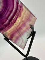 Rhombus Shaped Fluorite Carving with Stand #2