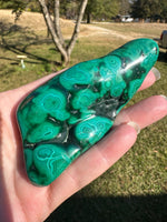 Polished Malachite Freeform, Zaire, Africa #6
