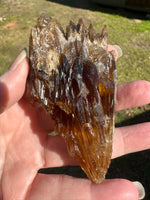 Natural Amber Calcite Raw Specimen UV Reactive #16