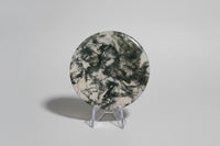 Moss Agate Polished Round Slice #26