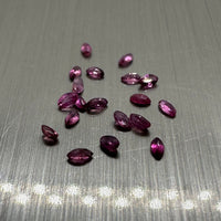 Ruby 2x1mm Marquise