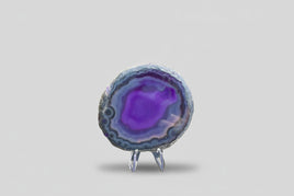 Dyed Purple Agate Slice #25