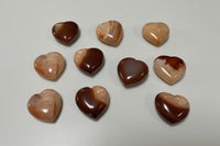 Carnelian Carved Hearts
