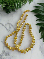 Yellow Freshwater Pearl Strand #7