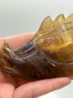 Fluorite Dragon Head Carving #20