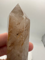 Gold Rutilated Quartz Point #9