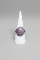 Natural Charoite Ring #11