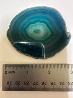 Dyed Blue Agate Slice #30