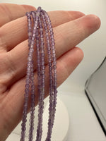 Natural 2mm Amethyst Necklaces