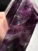 Feather Fluorite Free Form with Rainbow #5