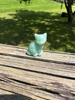 Green Aventurine Carved Cat #4