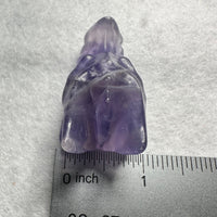Purple Fluorite Dragon Head Carving