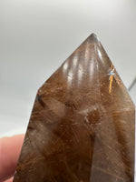 Gold Rutilated Quartz Point #8