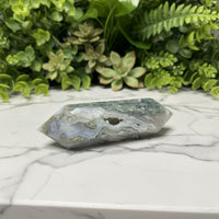 Moss Agate Double Terminated Point #6