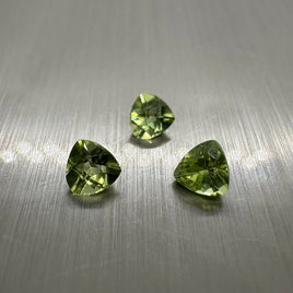 Peridot 4mm Trillion Cut