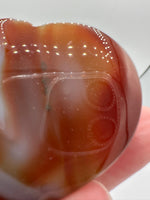 Carnelian Heart Palm Stone #9
