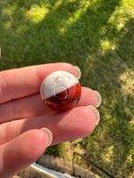 Red Jasper and Howlite Poke Ball Sphere
