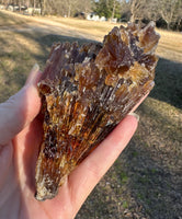 Natural Amber Calcite Raw Specimen UV Reactive #13
