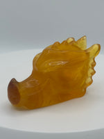Fluorite Dragon Head Carving #1