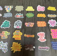 Inspirational Stickers Set of 50