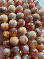 Fire Agate 6mm Bracelet Three Piece Set