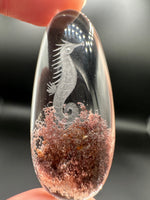 Beautiful Seahorse Garden Quartz Inner Scene Carving #4