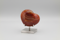 Carnelian Heart Palm Stone #12
