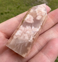 Pink Cherry Blossom Agate Tower