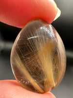High Quality Gold Rutilated Quartz Teardrop