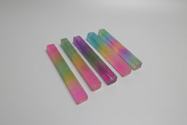 Colorful Moroccan Selenite Electroplated Rods