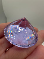 Purple Glass Gemstone Paperweight