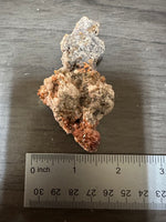 Vanadinite, Calcite -  Apex, Santa Eulalia, Chihuahua, Mexico #12