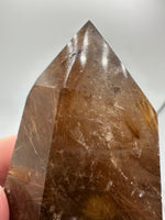 Gold Rutilated Quartz Point #8