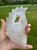 Druzy Agate Geode Carved Native American #3