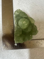 Prehnite mixed with Green Tourmaline Raw Specimen #13