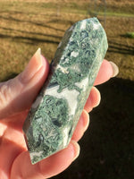 Moss Agate Double Terminated Point #7