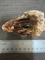 Natural Amber Calcite Raw Specimen UV Reactive #19