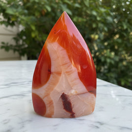 Carnelian Mixed Quartz Arrow Tower #6
