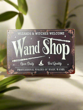 Wand Shop Novelty Tin Sign