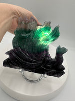 Rainbow Fluorite Nine-Tailed Fox