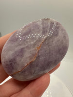 Amethyst Mixed with Stripe Agate Palm Stone #3