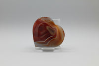 Carnelian Heart Palm Stone #10
