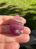 Pear Shape Candy Fluorite Cabochon #27