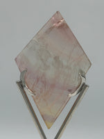 Rhombus Shaped Fluorite Carving with Stand #9