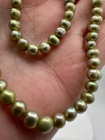 Lime Freshwater Pearl Strand #11