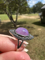 Natural Charoite Ring #15