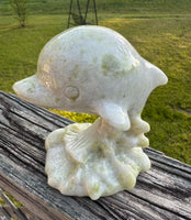 Lantian Jade Carved Dolphin #3