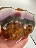 Fluorite Mixed Cube Pyrite & Acicular Slab #1