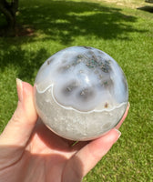 Moss Agate Crystal Ball Sphere 66.01mm #3